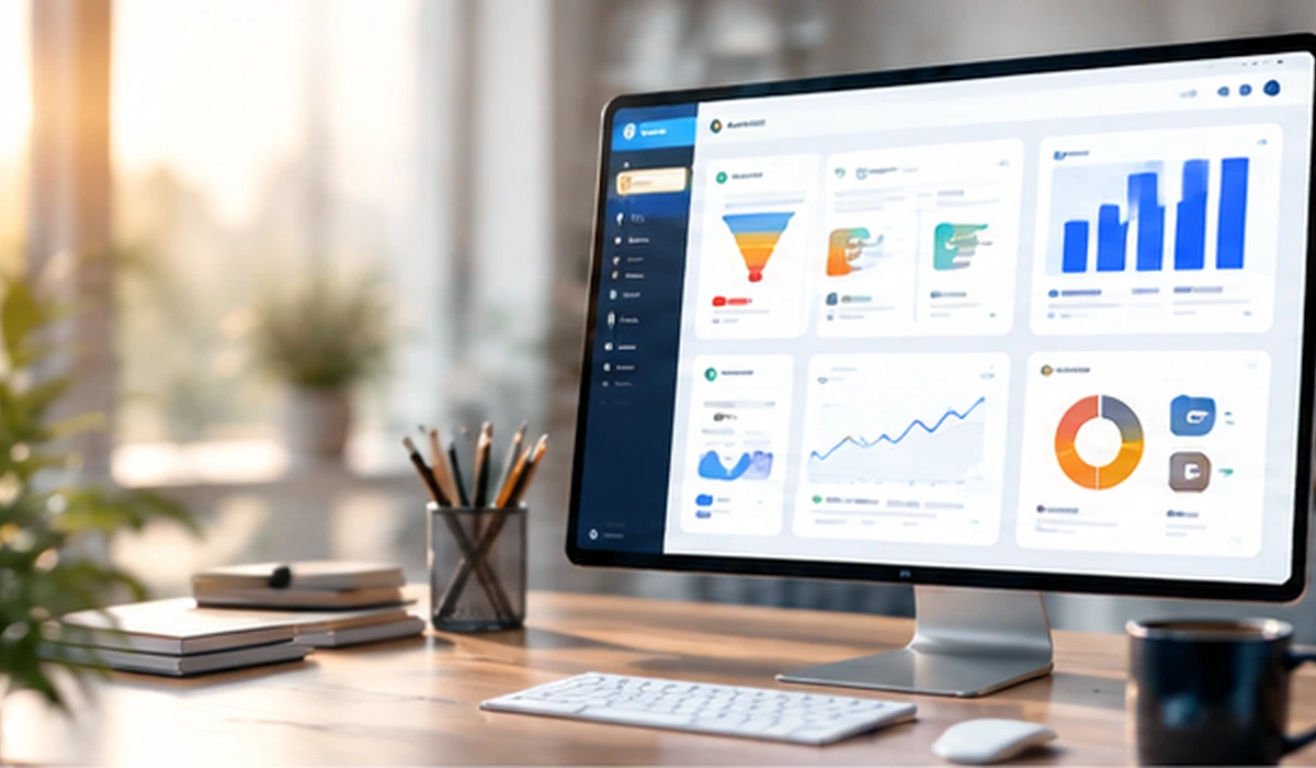 Visual overview of Zoho business systems and applications